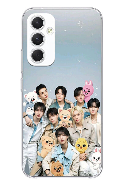 TechTree Printed Silicone Case Compatible with Samsung Galaxy A54, Tray Kids K-Pop Group and Skzoo Themed