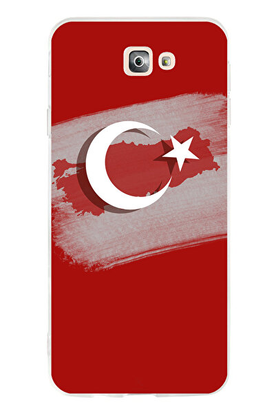 TechTree جراب سيليكون متوافق مع هاتف Samsung Galaxy J7 Prime مع خريطة تركيا و...