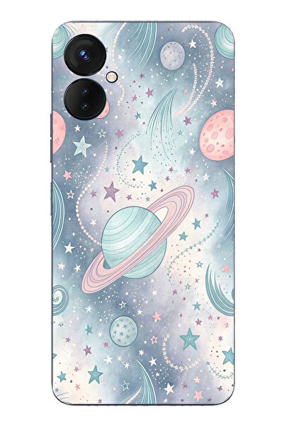 TechTree حافظة سيليكون ناعمة ملونة متوافقة مع هاتف Tecno Spark 9 Pro مطبوع