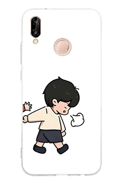 TechTree حافظة سيليكون متوافقة مع هاتف Huawei P20 Lite - حافظة سيليكون مزدوجة...