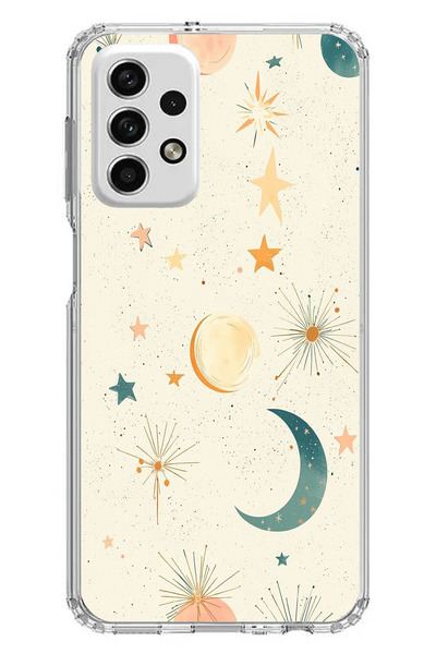 TechTree حافظة سيليكون متوافقة مع هاتف سامسونج جالاكسي A73 ذات خلفية كريمية و...