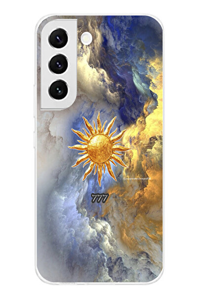 TechTree Samsung Galaxy S22 Compatible 777 Sun and Cloud Design Printed Silicone Case