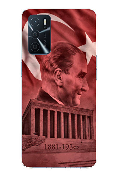 TechTree Oppo A16 Compatible Ataturk Portrait and Anımlakabir Printed Silicone Case
