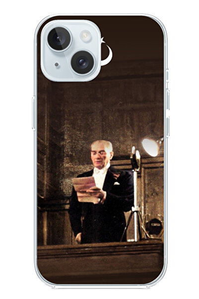 TechTree حافظة سيليكون متوافقة مع هاتف iPhone 15 من أتاتورك First Assembly Sp...