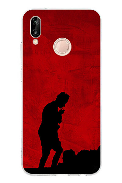 TechTree حافظة سيليكون أتاتورك مطبوع متوافقة مع هاتف هواوي بي20 لايت مع تفاصي...