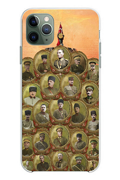 TechTree حافظة سيليكون متوافقة مع هاتف iPhone 11 Pro Max من أتاتورك وقادة الح...