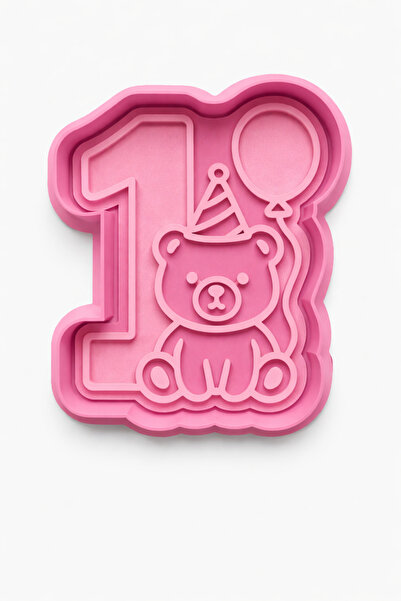 Sekovlog59 One Year Birthday Cookie Mold and Sugar Dough Mold - 1 Number