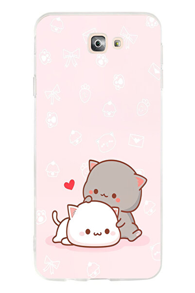 TechTree حافظة سيليكون متوافقة مع هاتف سامسونج جالاكسي J7 برايم، لطيفة وريموت...