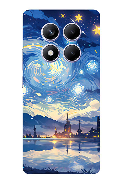 TechTree حافظة سيليكون متوافقة مع Redmi Note 14 PRO PLUS بتصميم السماء المرصع...