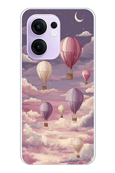 TechTree حافظة سيليكون متوافقة مع هاتف OPPO Reno 13F باللون الأرجواني السماوي...