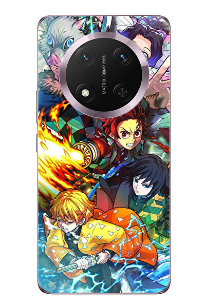 TechTree حافظة سيليكون متوافقة مع هاتف Honor Magic 7 Lite من Demon Slayer: De...