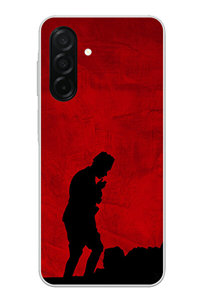 TechTree حافظة سيليكون أتاتورك مطبوع متوافقة مع هاتف سامسونج جالاكسي A26 مع تفاصيل ظل وشكل