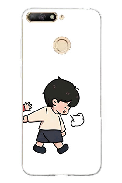 TechTree حافظة سيليكون لهاتف هواوي Y6 2018 - Honor 7A متوافقة مع الحبيب القاس...