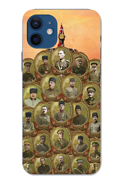 TechTree حافظة سيليكون متوافقة مع هاتف iPhone 12-12 PRO من أتاتورك وقادة الحر...