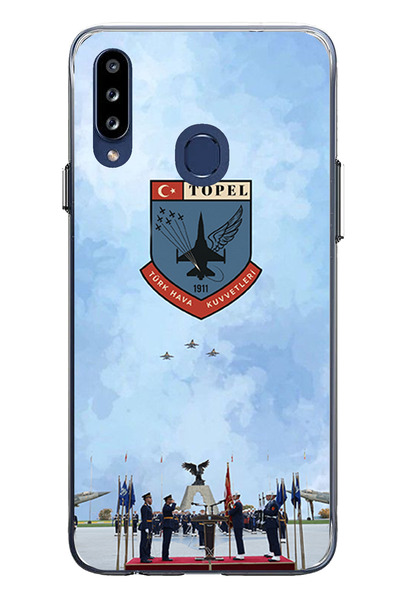 TechTree حافظة سيليكون متوافقة مع القوات الجوية التركية مطبوع لهاتف سامسونج ج...