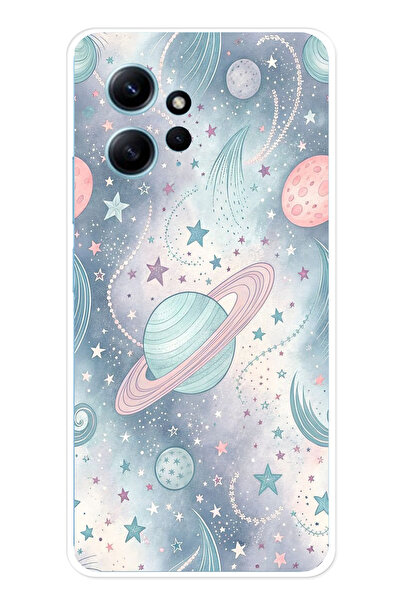 TechTree حافظة سيليكون ناعمة ملونة متوافقة مع هاتف Redmi Note 12 4G مطبوع