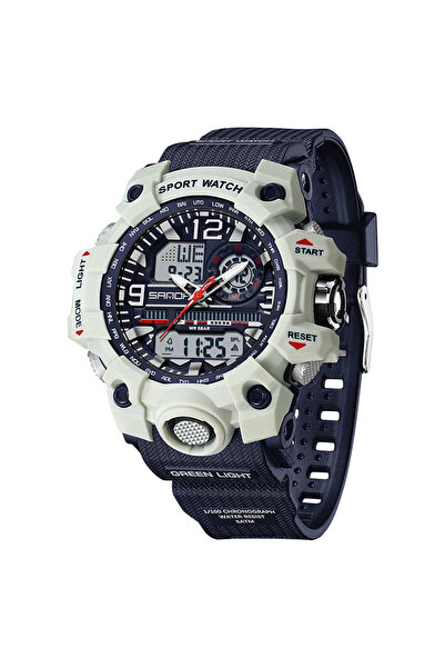 Sanda Ceas pentru copii 3353 Bleumarin - Gri – Design Sport Funcții Digitale ...