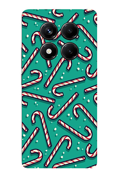 TechTree حافظة سيليكون مطبوع متوافقة مع هاتف Redmi Note 14 PRO 5G مزودة بعصا ...