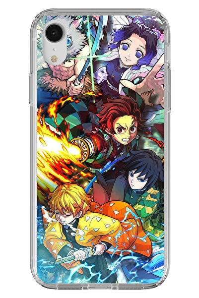 TechTree iPhone Xr Compatible Demon Slayer:Kimetsu No Yaiba B Printed Silicon...