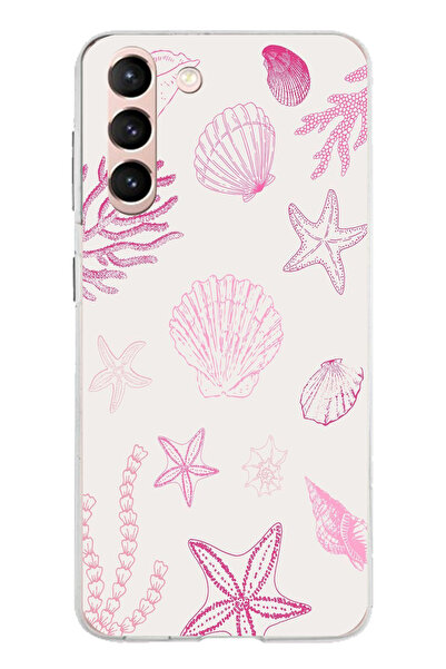 TechTree حافظة سيليكون متوافقة مع هاتف سامسونج جالاكسي S21 باللون الوردي وستا...