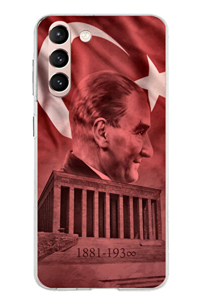 TechTree حافظة سيليكون متوافقة مع هاتف سامسونج جالاكسي S21 تحمل صورة أتاتورك ...