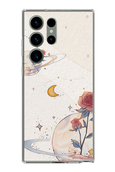 TechTree حافظة سيليكون متوافقة مع هاتف سامسونج جالاكسي S23 ULTRA، بتصميم كوكب...