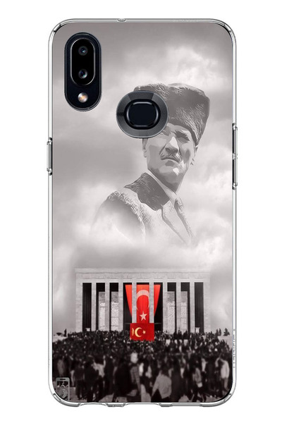 TechTree حافظة سيليكون متوافقة مع هاتف سامسونج جالاكسي A10S تحمل اسم أتاتورك ...