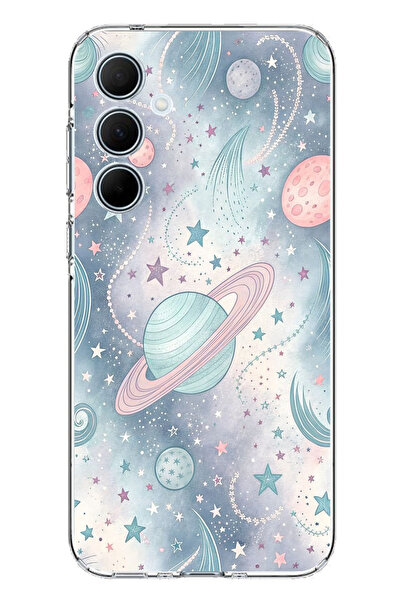 TechTree حافظة سيليكون ناعمة ملونة متوافقة مع هاتف سامسونج جالاكسي A35 مطبوع