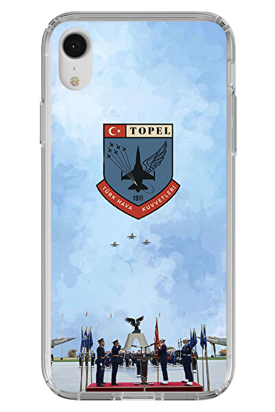 TechTree iPhone Xr Compatible Turkish Air Force Printed Silicone Case