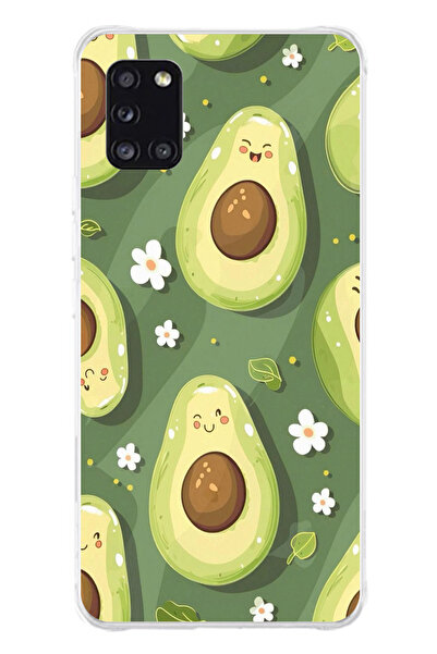 TechTree حافظة سيليكون متوافقة مع هاتف سامسونج جالاكسي A31 باللون الأخضر اللط...