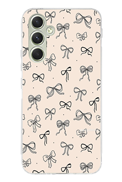 TechTree حافظة سيليكون متوافقة مع هاتف سامسونج جالاكسي A15 باللون الأسود ونمط...