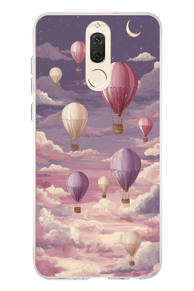 TechTree حافظة سيليكون متوافقة مع هاتف هواوي ميت 10 لايت باللون الأرجواني الس...