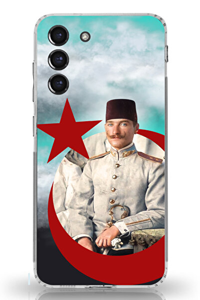 TechTree حافظة سيليكون متوافقة مع هاتف سامسونج جالاكسي S21 FE من شركة نوجينت ييرز أتاتورك مطبوع