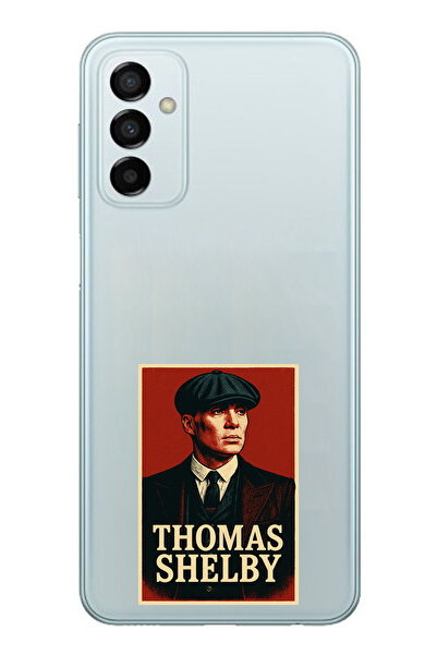 TechTree حافظة سيليكون متوافقة مع هاتف سامسونج جالاكسي M14 من توماس شيلبي مطبوع