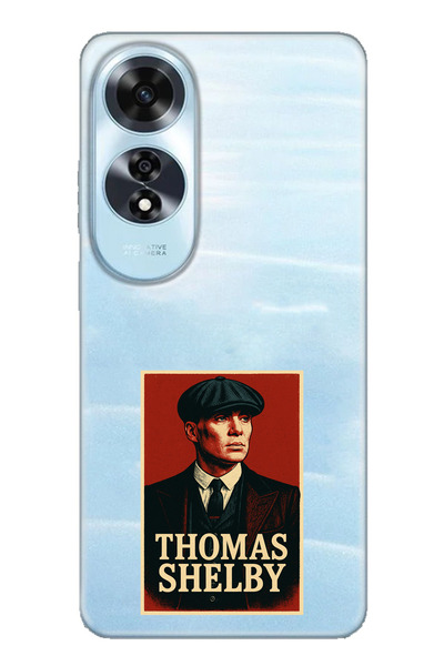 TechTree حافظة سيليكون متوافقة مع هاتف اوبو A60 من توماس شيلبي مطبوع