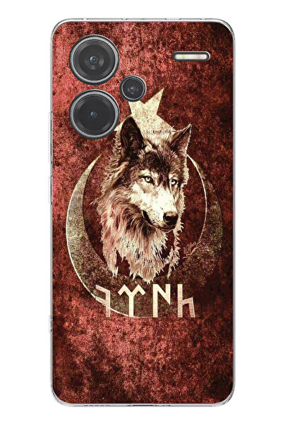 TechTree حافظة سيليكون مطبوع متوافقة مع هاتف Redmi Note 13 PRO PLUS مع نمط جوك تركي ونقش بوزكويرت