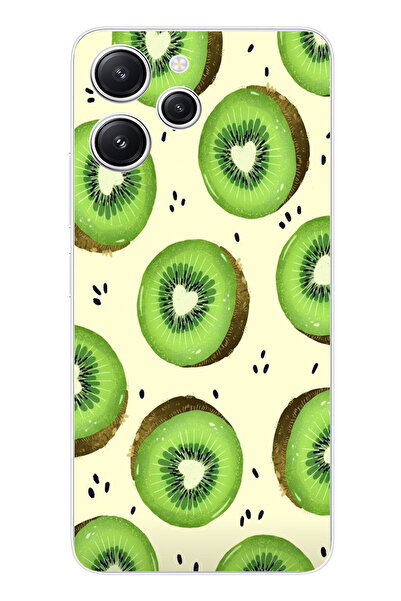 TechTree حافظة سيليكون متوافقة مع Redmi 12 وشرائح الأفوكادو الخضراء وقلب الكر...