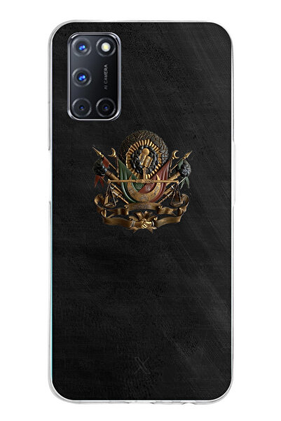 TechTree حافظة سيليكون مطبوع متوافقة مع هاتف OPPO A52-A72-92 مع تفاصيل التوجي...