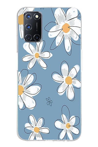 TechTree حافظة سيليكون متوافقة مع هاتف OPPO A52-A72-92 باللون الأزرق ديزي جار...