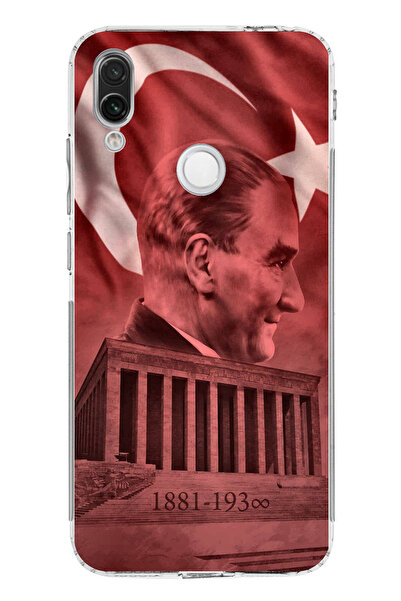 TechTree حافظة سيليكون متوافقة مع هاتف Redmi Note 7-7 PRO تصور صورة أتاتورك و...