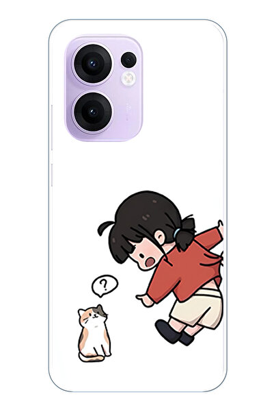 TechTree حافظة سيليكون متوافقة مع هاتف OPPO Reno 13F - حافظة سيليكون مزدوجة م...