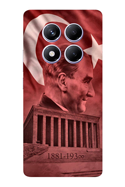 TechTree حافظة سيليكون متوافقة مع هاتف Redmi Note 14 PRO PLUS تحمل صورة أتاتو...