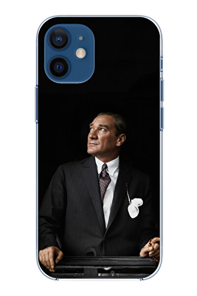 TechTree iPhone 12 Mini Compatible Ufka Bakan Lider Atatürk Printed Silicone ...