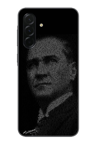 TechTree جراب سيليكون متوافق مع هاتف سامسونج جالاكسي A36 مكتوب عليه هتيبا للش...