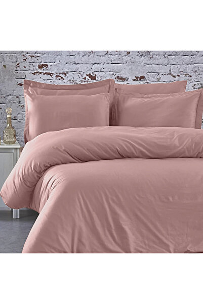 Sabia 100% Cotton 62 Thread Count 180X200 cm Double Size Duvet Cover Set with Elastic Sheet Suitable for Height +37 cm