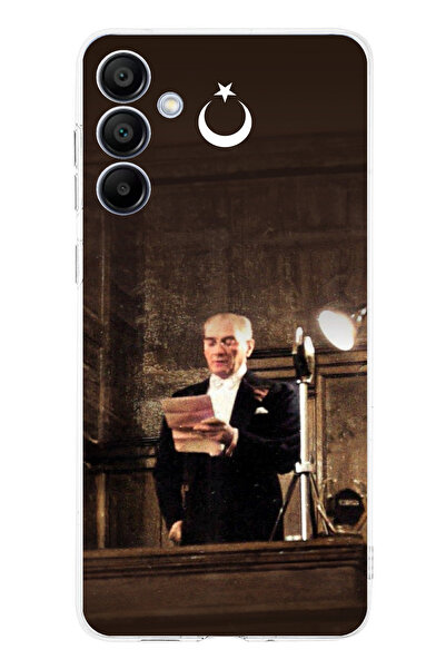 TechTree حافظة سيليكون متوافقة مع هاتف سامسونج جالاكسي A16، من خطاب أتاتورك ا...