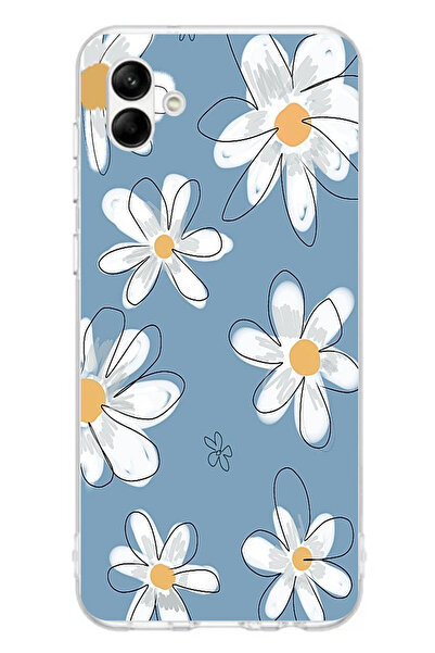 TechTree حافظة سيليكون متوافقة مع هاتف سامسونج جالاكسي A06 باللون الأزرق ديزي...