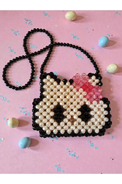 atolyedefne El emeği Hello kitty boncuk çanta