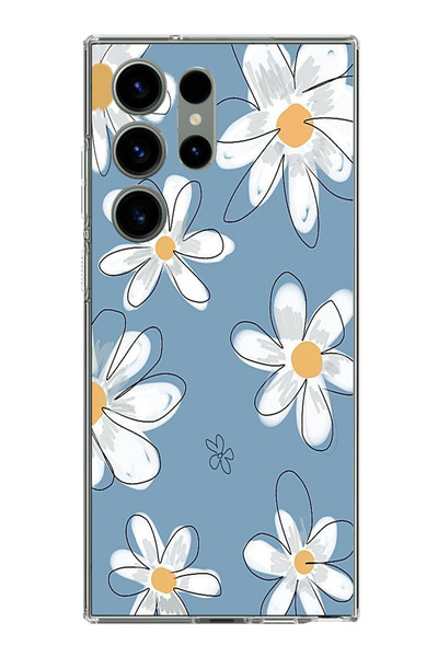 TechTree حافظة سيليكون متوافقة مع هاتف سامسونج جالاكسي S23 ULTRA باللون الأزر...