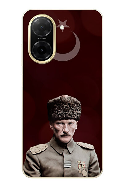 TechTree Redmi A5 Compatible Moon Star and Commander Ataturk Printed Silicone Case